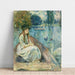 Reprodukcja obrazu Jeanne Fourmanoir na jeziorze - Berthe Morisot