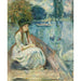Reprodukcja obrazu Jeanne Fourmanoir na jeziorze - Berthe Morisot