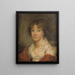 Portret młodej dziewczyny - Jeanne-Philiberte Ledoux — oprawiony obraz na ścianie