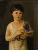 Portret małej dziewczynki z jej mopsiem - Jeanne-Élisabeth Chaudet — widok dzieła