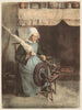 La Femme filant à L'Aieule - Jeanne Graines — widok dzieła