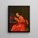 Zabawa w czytanie - Jehan Georges Vibert — oprawiony obraz na ścianie