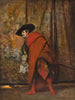 Polonius za zasłoną - Jehan Georges Vibert — widok dzieła