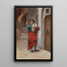 Toreador hiszpański z kwiatami - Jehan Georges Vibert — oprawiony obraz na ścianie