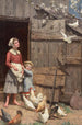 La Colombe blanche - Jennie Augusta Brownscombe — widok dzieła