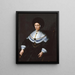 Portret Marii Salome von Stalburg 1602-1646 żony Johanna Maximiliana z Zum Jungen - Jeremias van Winghe — oprawiony obraz na ścianie