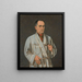 Autoportrait - Jerzy Ascher — oprawiony obraz na ścianie