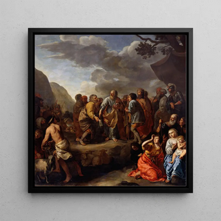 Jethro conseillant Moïse - Jan van Bronchorst
