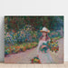 Reprodukcja obrazu Młoda dziewczyna w ogrodzie Giverny - Claude Monet