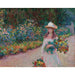 Reprodukcja obrazu Młoda dziewczyna w ogrodzie Giverny - Claude Monet