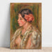 Reprodukcja obrazu Młoda kobieta z różą - Pierre-Auguste Renoir