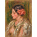 Reprodukcja obrazu Młoda kobieta z różą - Pierre-Auguste Renoir