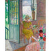 Reprodukcja obrazu Młoda kobieta w kwiatowym wnętrzu - Henri Lebasque