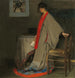 Młoda kobieta w kimono - Alfred Henry Maurer — widok dzieła