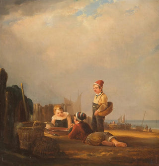 Jeune pêcheur jouant avec sa prise - Rudolf Jordan