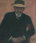 Portret mua siedzącego - Július Andorkó — widok dzieła