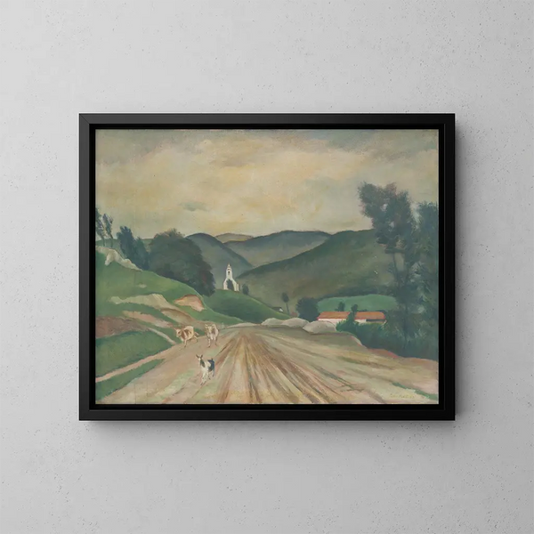 Plavecké Podhradie - Julius Schubert — oprawiony obraz na ścianie