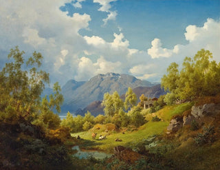 Joachim Frich - Landscape Motif from the Numme Valley in Norway.webp