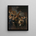 Oficerów i innych strażników obywatelskich XIX dzielnicy Amsterdamu czekających na przyjęcie Marii Medycejskiej 1 września 1638 r. - Joachim von Sandrart — oprawiony obraz na ścianie