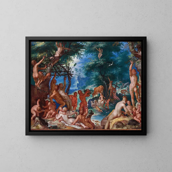 L'Âge d'or - Joachim Wtewael — oprawiony obraz na ścianie