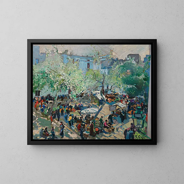 Place Pau Casals à Vilanova - Joaquín Mir Trinxet — oprawiony obraz na ścianie