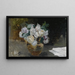 Martwa natura z białymi różami - Joaquín Sorolla — oprawiony obraz na ścianie