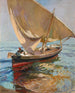 Sentier de pêche de Valence Départ en mer Valence - Joaquín Sorolla — widok dzieła