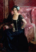 Clotilde w sukni wieczorowej - Joaquín Sorolla — widok dzieła