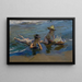 Dzieci bawiących się na plaży - Joaquín Sorolla — oprawiony obraz na ścianie