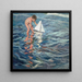 Mała łódka z żaglami - Joaquín Sorolla — oprawiony obraz na ścianie