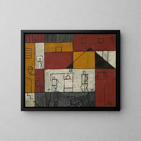 Rue n° 2, Krajobraz konstruktywistyczny - Joaquín Torres-García — oprawiony obraz na ścianie