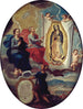 Le Père Éternel malujący Dziewicę z Guadalupe - Joaquín Villegas — widok dzieła