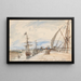 Embarcadère à Honfleur - Johan Barthold Jongkind — oprawiony obraz na ścianie