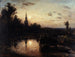 Jasna noc w Overschie, okolice Rotterdam - Johan Barthold Jongkind — widok dzieła