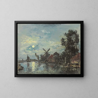 Johan Barthold Jongkind - Effet De Lune Sur Lestuaire Hollande.webp