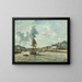 Wejście do portu w Honfleur - Johan Barthold Jongkind — oprawiony obraz na ścianie