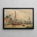 Environs de Dordrecht - Johan Barthold Jongkind — oprawiony obraz na ścianie