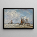 L'Estuaire, Belgia - Johan Barthold Jongkind — oprawiony obraz na ścianie