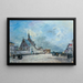 La place de l'église - Johan Barthold Jongkind — oprawiony obraz na ścianie