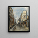 La Rue Saint-Jacques Paris - Johan Barthold Jongkind — oprawiony obraz na ścianie
