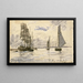 Port w Honfleur - Johan Barthold Jongkind — oprawiony obraz na ścianie