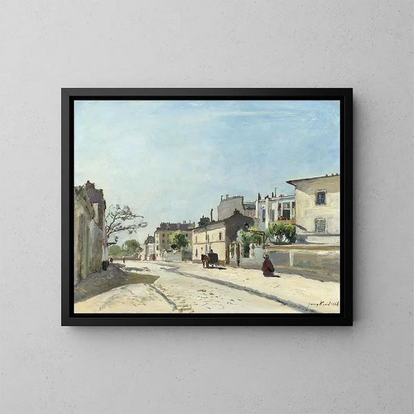 Rue Notre-Dame, Paryż - Johan Barthold Jongkind — oprawiony obraz na ścianie