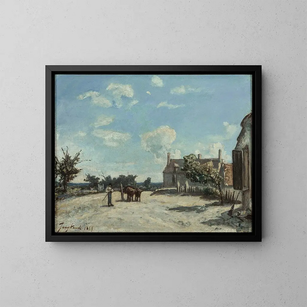 Saint-Parize-le-Châtel - Johan Barthold Jongkind — oprawiony obraz na ścianie