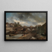 Le Pont Neuf - Johan Barthold Jongkind — oprawiony obraz na ścianie