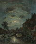 Wewnętrzny kanał w Dordrecht Claire de Lune - Johan Barthold Jongkind — widok dzieła