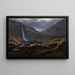 Kaskad Feige Feigefossen Lysterfjord Norwegia - Johan Christian Dahl — oprawiony obraz na ścianie
