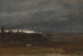 Pola w pobliżu Drezna z białym koniem - Johan Christian Dahl — widok dzieła