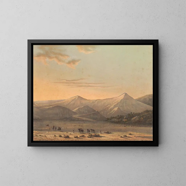 Mont Bromo - Johan Conrad Greive — oprawiony obraz na ścianie