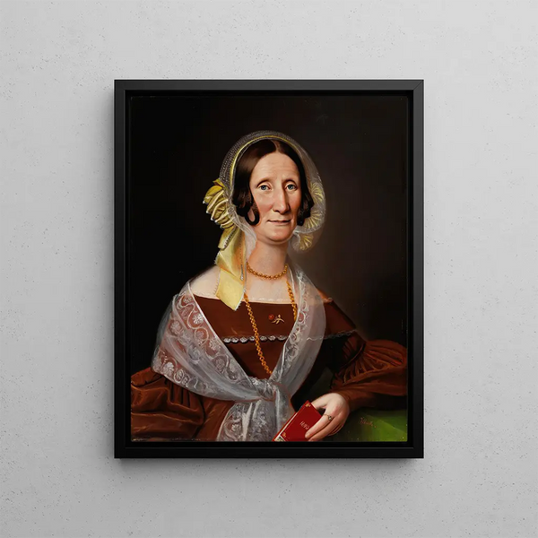 Johan Erik Lindh - Portrait Of The Authoress Sara Wacklin.webp