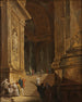 Un escalier de temple, pièce d'architecture - Johan Gottlob Brusell — widok dzieła
